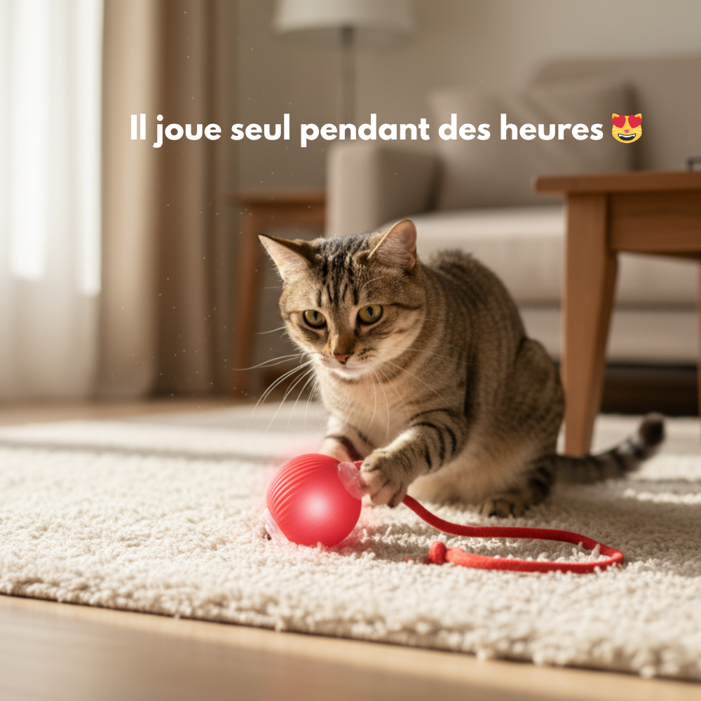 ChaseBall™ Pro – Balle Interactive Rechargeable pour Chats