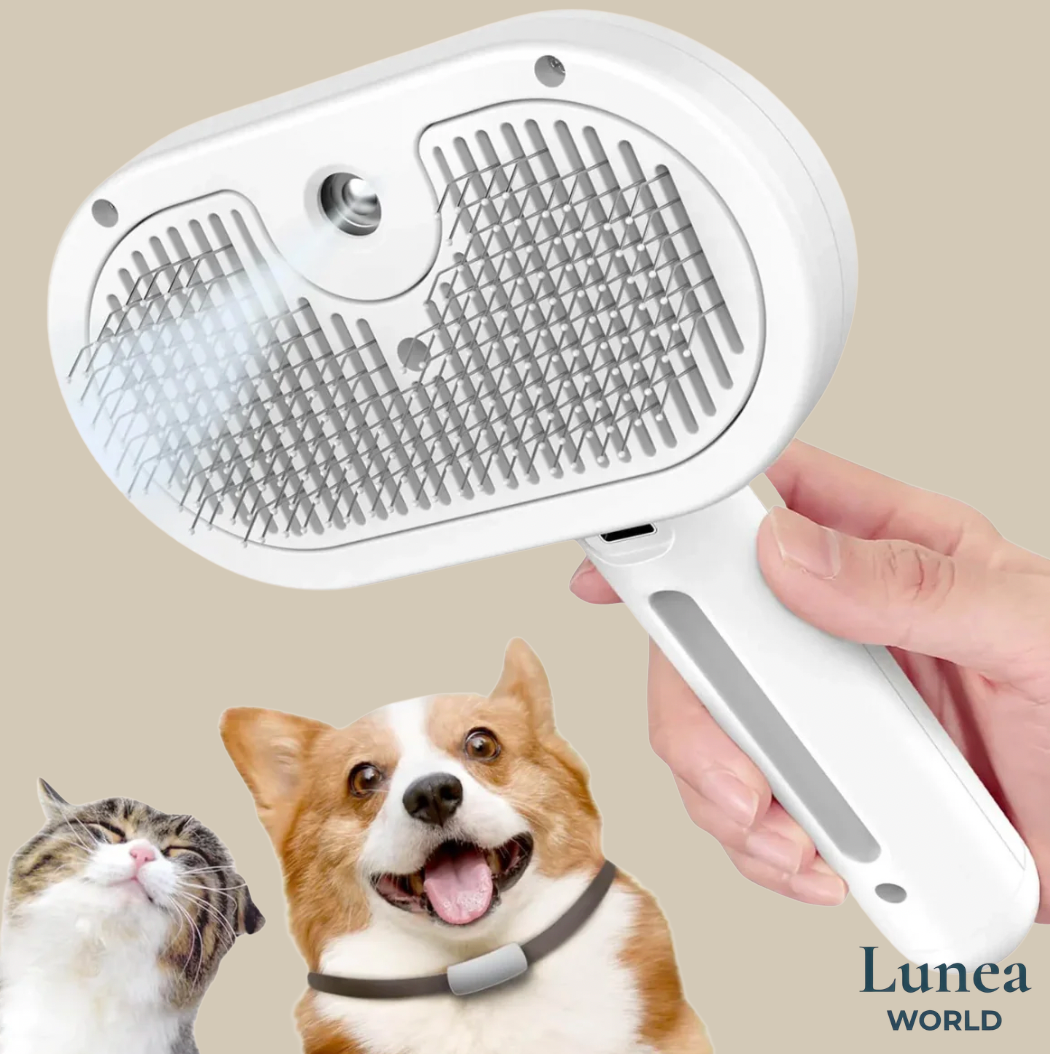 Brosse Veluna™ - 3-en-1 pour un toilettage en douceur