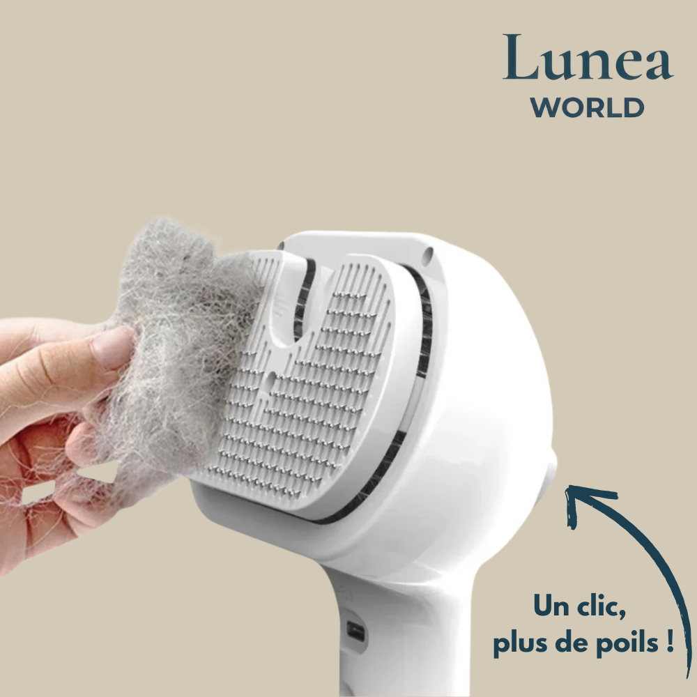 Brosse Veluna™ - 3-en-1 pour un toilettage en douceur