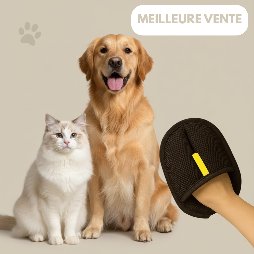 Attrape-Poils – Le gant magique qui élimine les poils en un seul geste