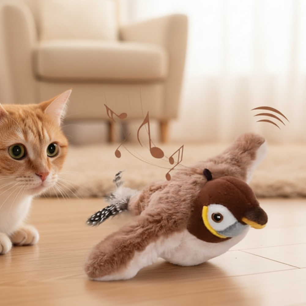BirdyFly™ – L’oiseau volant qui éveille l’instinct félin